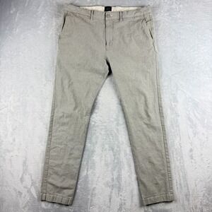 J Crew Pants Mens 34x32 Gray 484 Slim Straight Chinos Stretch Khaki Twill